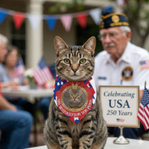 Patriotic Pet Bandanas USA 250 4th of July