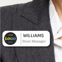 Custom Logo Employee Magnetic Name Tags