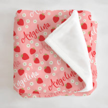 Cute Pink Strawberry Design