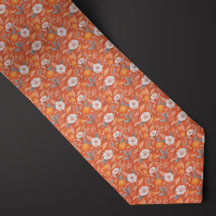 Coral Orange Neckties