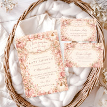 Coquette Little Pumpkin Baby Shower