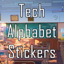 Tech Alphabet Stickers
