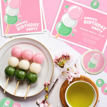 Sweet Hanami Dango Birthday Party
