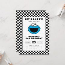Cookie Monster Checkerboard Birthday