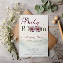 Baby in Bloom Gerber Daisies Baby Showers