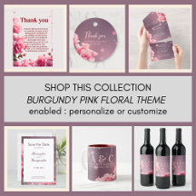 Floral Pink and Burgundy Collection