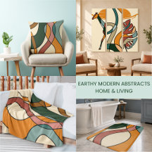 Earthy Modern Abstracts | Home & Living