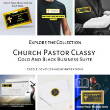 Church Pastor Classy Gold And Black Business Suite
