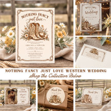 Nothing Fancy Just Love Western Wedding