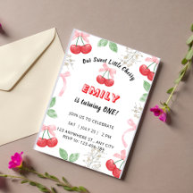 First Birthday Party Invitations — Multiple Themes