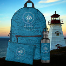 Nautical  Map Vacation Traveler  Monogram 2026