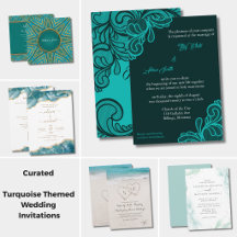 Curated | Turquoise Wedding Invitations