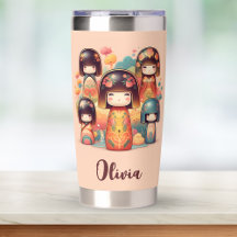 Cute Japanese Kokeshi Dolls