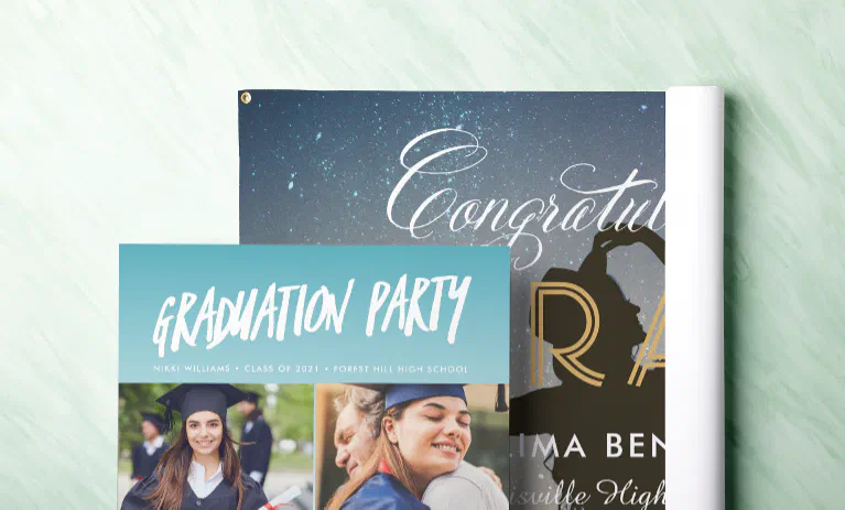 Custom Paper Banner, Cheap Paper Banners, Great for 2021 Grads