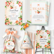 One sweet peach first birthday collection