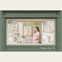 Whimsical Hummingbird Soft Pastel Sky Baby Shower