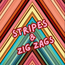 Abstract Multi-Color Stripes & Zig Zags