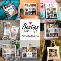 Besties for Life Script Best Friends Photo Collage
