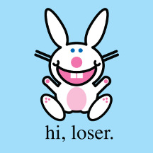 Shop officially licensed It's Happy Bunny merchandise!