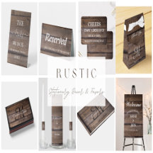 Rustic Stationery, Party Decor + Favors