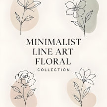 Minimalist Line Art Floral Collection