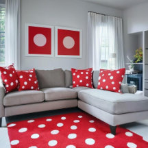 Red Polka Dot Pillows