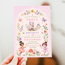Purple Girl Fairy Garden First Birthday Party