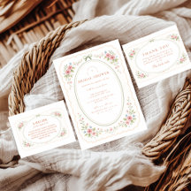 Vintage Folk Floral Bridal Shower