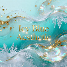 Icy Blue Aesthetic Gifts & Blue Home Decor