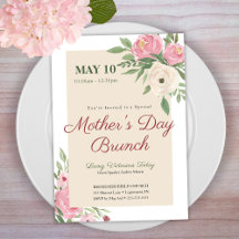 Soft Pink Floral Mother’s Day Church Event