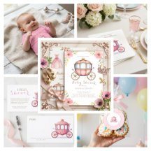 Little Princess Royal Carriage Baby Shower 