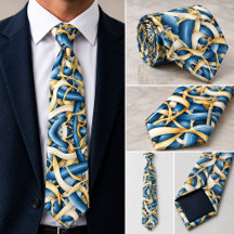 Modern Colorful Retro Geometric Neckties for Men