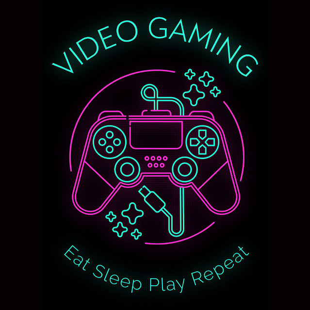 Video Gaming Eat Sleep Play Repeat Design