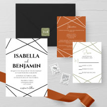 Modern Geometry Wedding Collection
