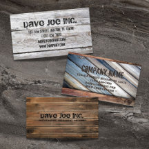 Grunge Rustic wood business cards 