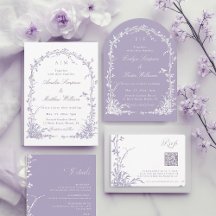 Lavender Botanical Arch Garden Wedding Colletion