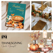Thanksgiving 'Let's Get Basted' Cozy Fall Feast
