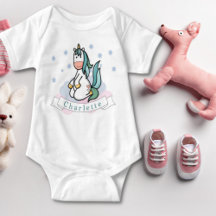UNICORNS BABY ONE-PIECE
