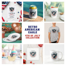 Retro Patriotic American Eagle