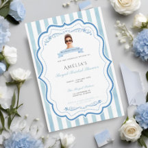 Princess Diaries Blue Bridal Shower Invite