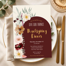 Elegant Thanksgiving Gather & Give Thanks
