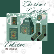 Christmas Garland Collection in Greens