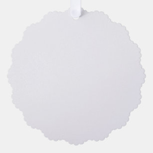 Paper Ornament Style: Scalloped, Paper: Pearl Ice, Envelopes: None