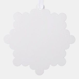 Paper Ornament Style: Snowflake, Paper: Superfine Eggshell, Envelopes: None