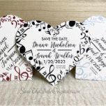 Heart-shaped Magnetic Save The Date Invitation by savethedateoriginals at Zazzle