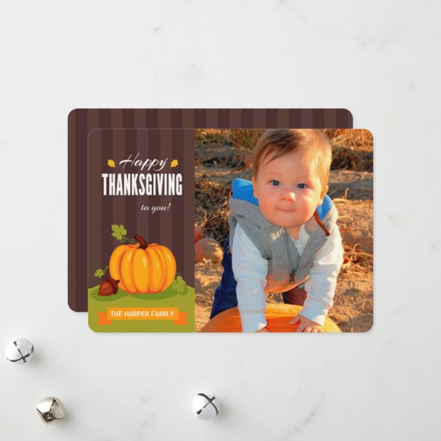 Happy Thanksgiving Photo Greeting Card