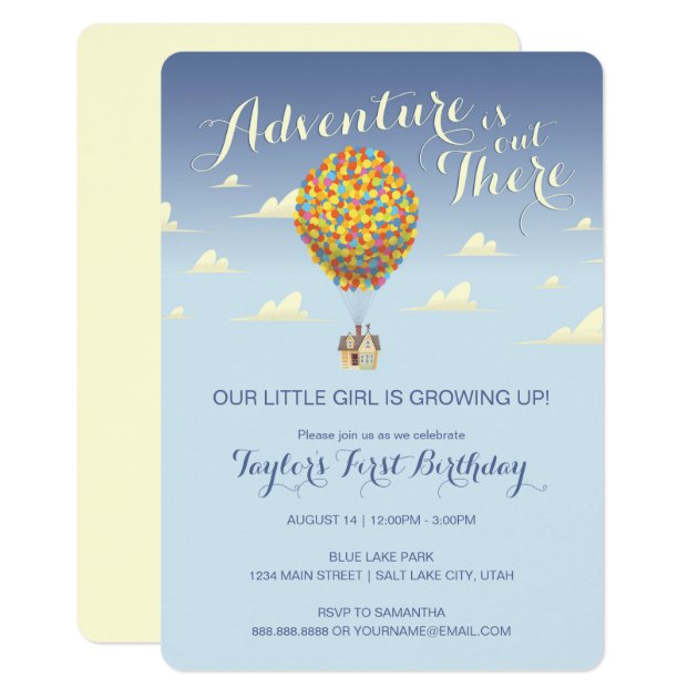 UP Birthday | Adventure is Out There Invitation