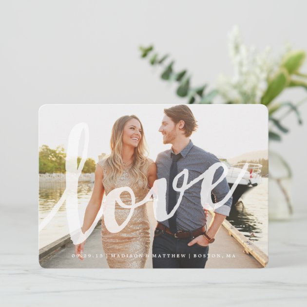 Love | Save The Date Photo Card