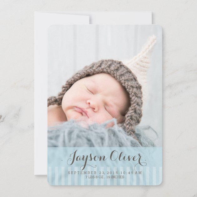 Sweet Dreams Two Photo Modern Birth Announcement