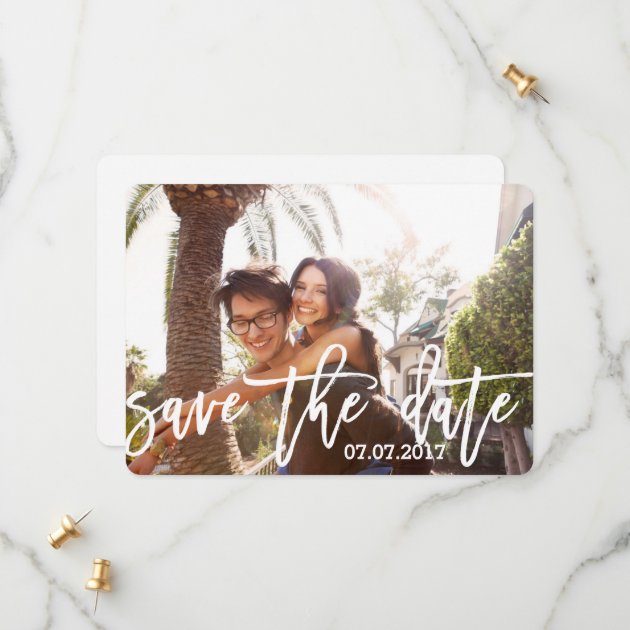 Sweet Personalized Photo Save The Date Card
